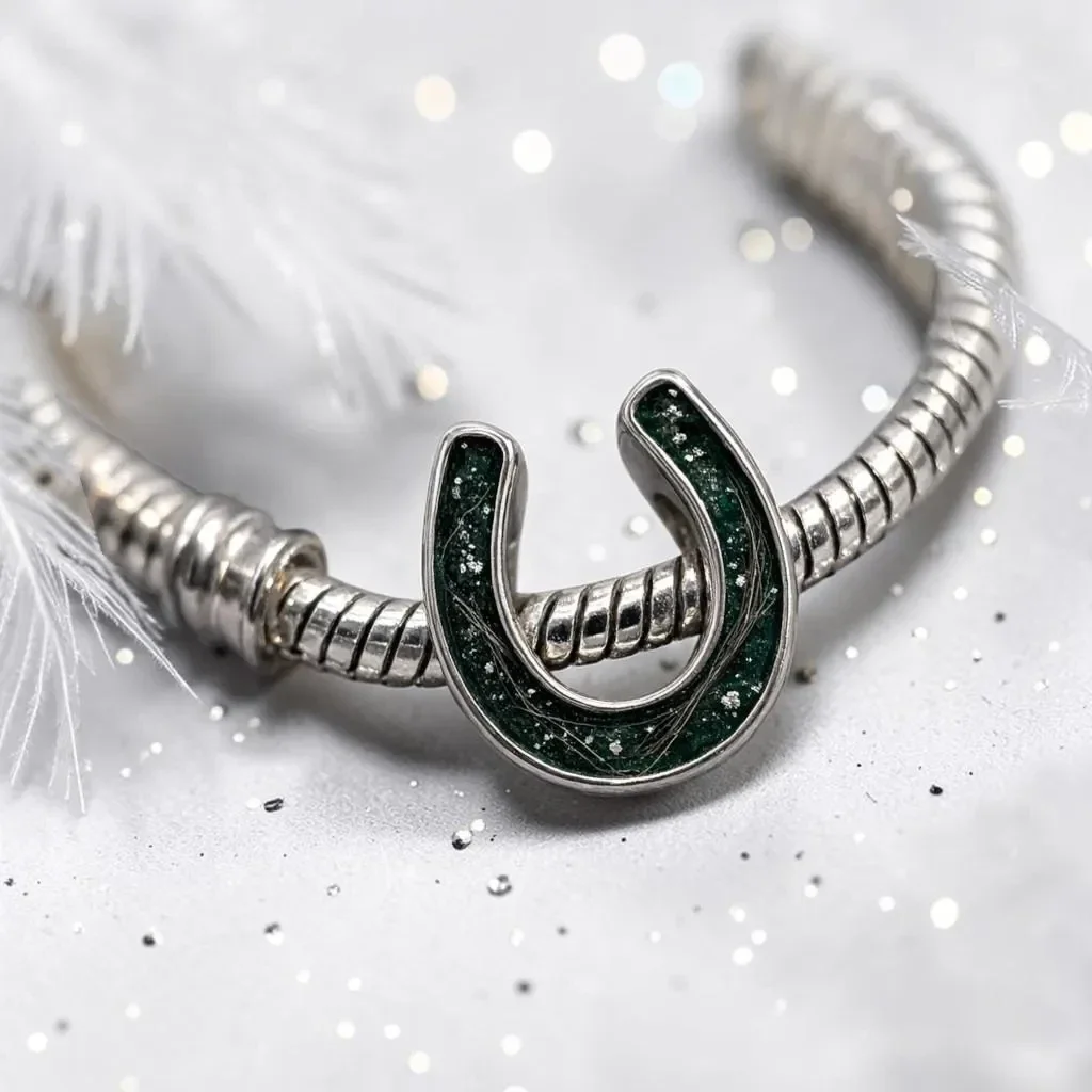 Horseshoe Memorial Charm
