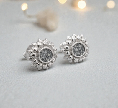 Sunflower Memorial Stud Earrings