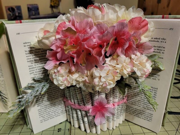 Upcycled Book Vases