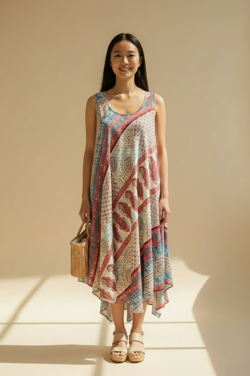 OSFM-Ladies Midi Dress DRESS ONLY