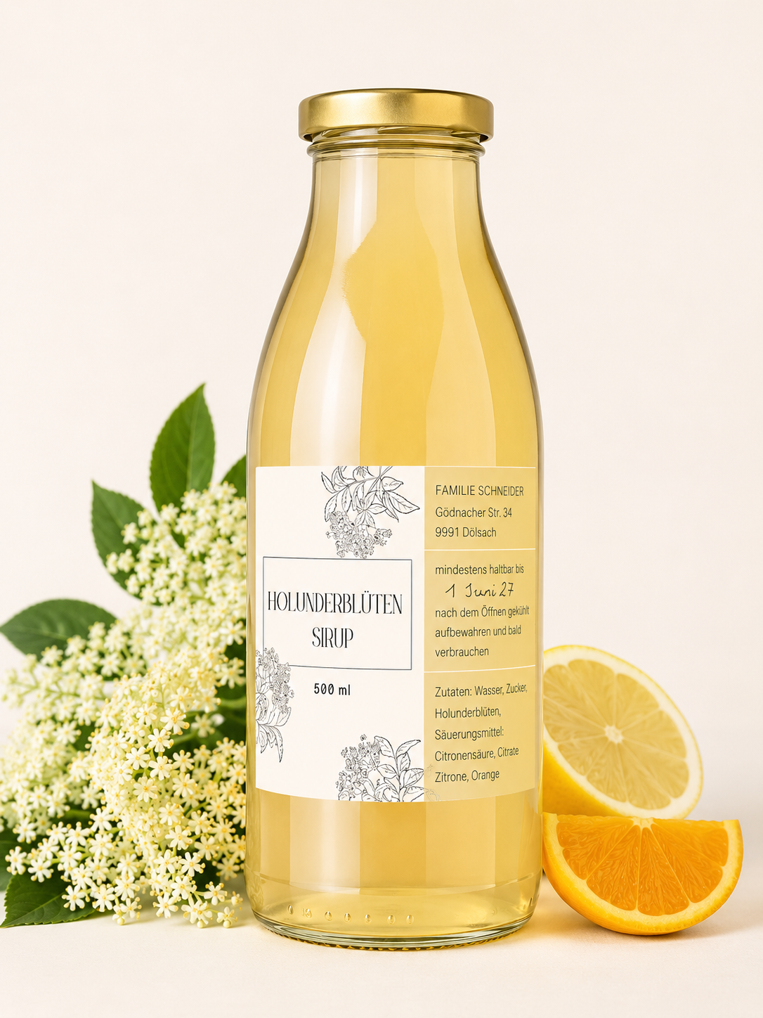 Holunderblütensirup
