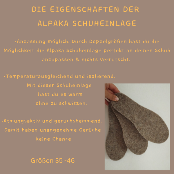 Alpaka Schuheinlagen