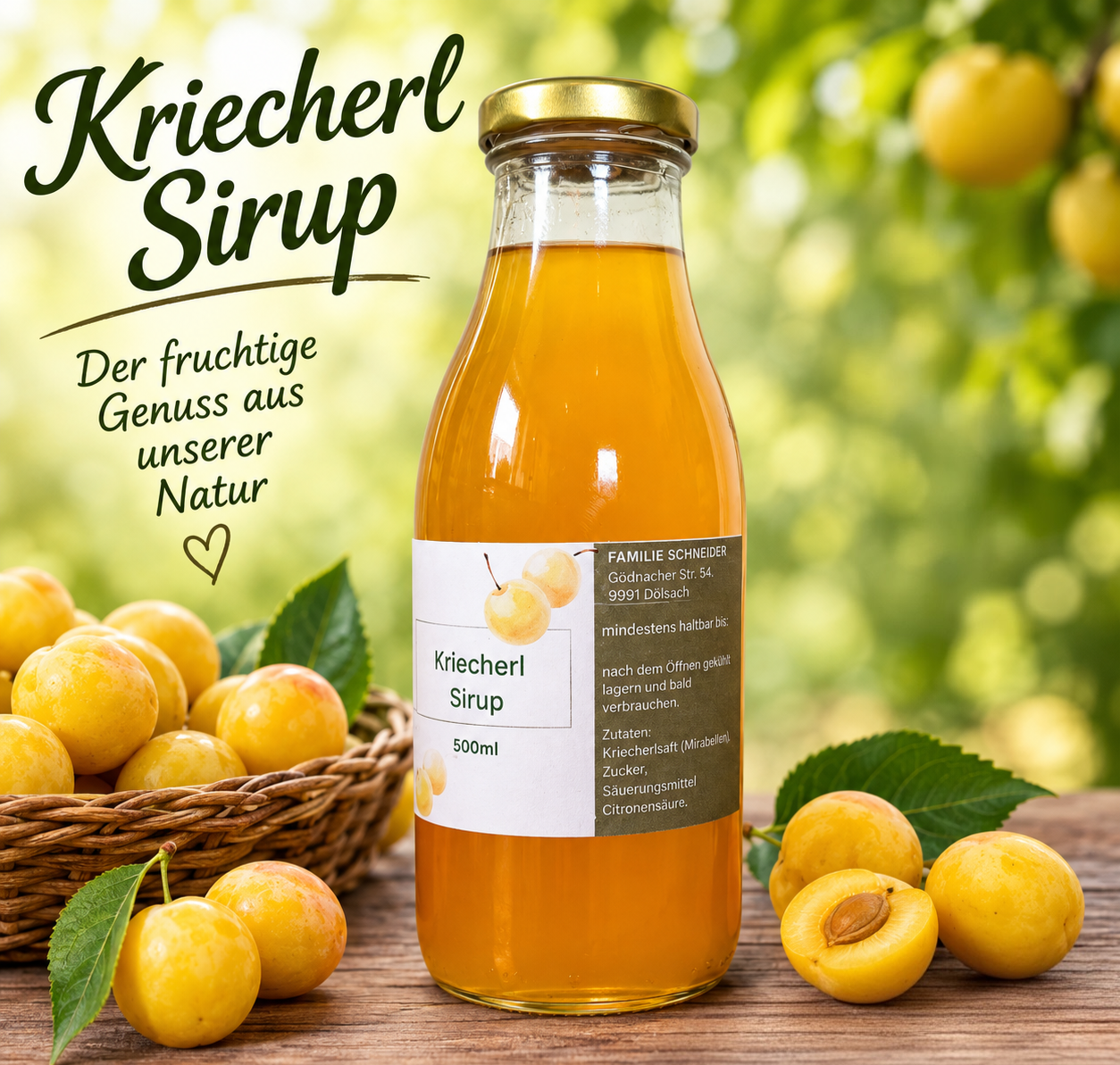 Kriecherl Sirup 500ml