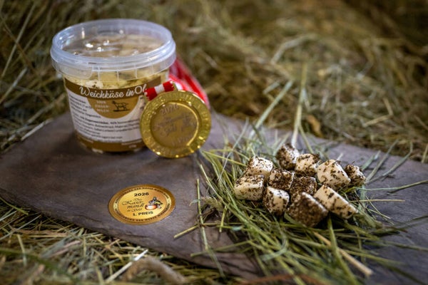 Weichkäse in Öl / Kräuter