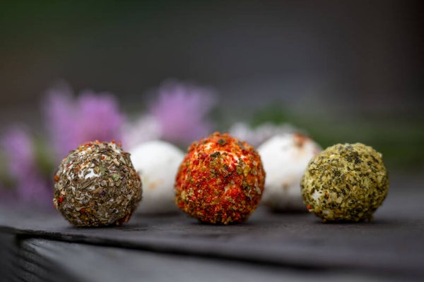 Ziegen Topfen Pralinen (rot)
