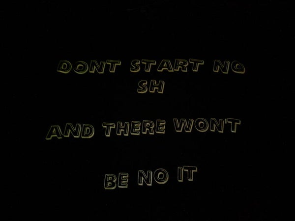 Apparel T-shirt "Don't start no.."