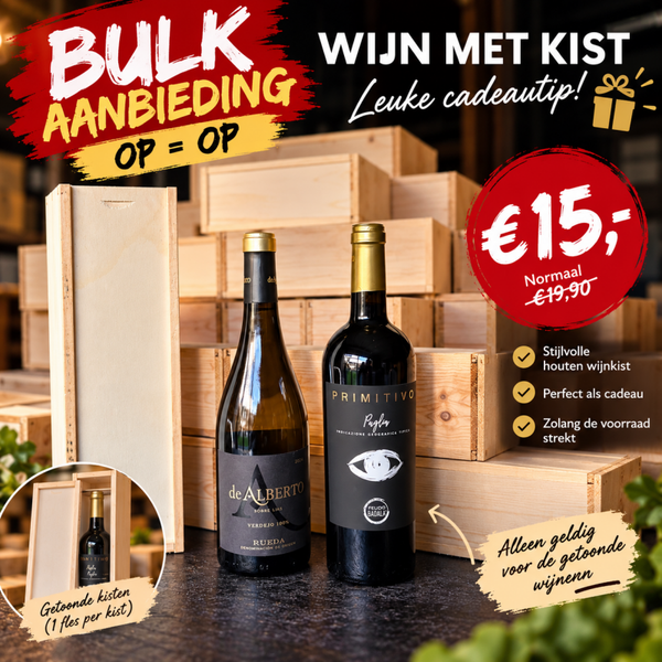 Actie kist met wijn!