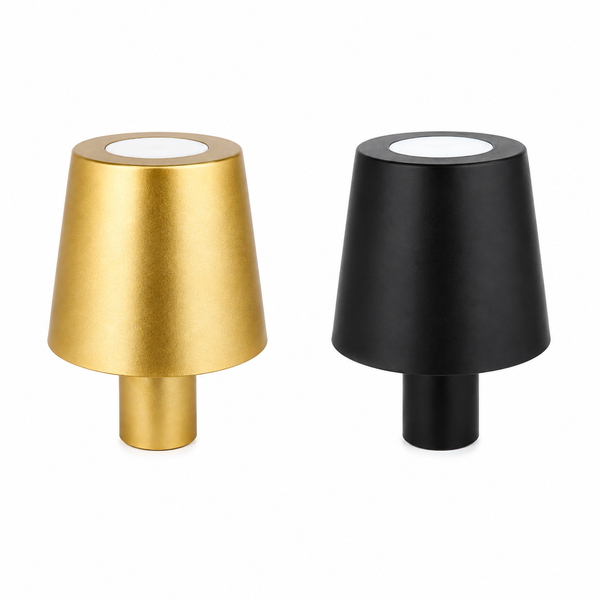 Stijlvolle goudkleurige fleslamp