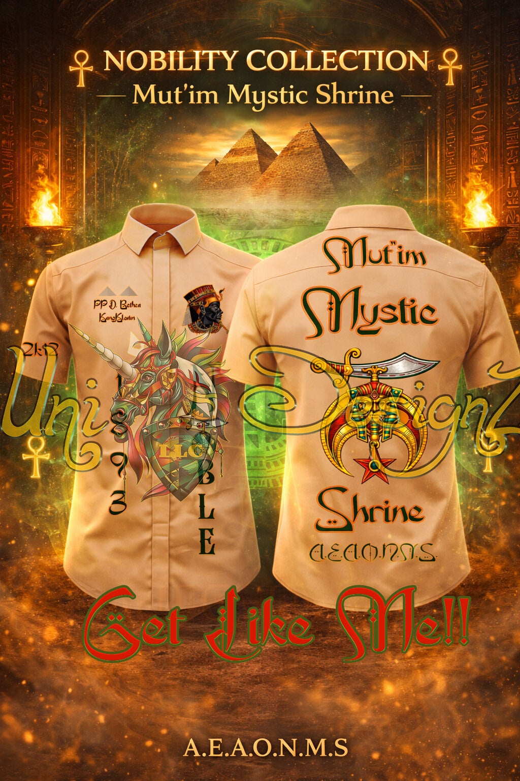 Get Like Me Walking Shirt (Mystic Shrine)
