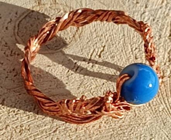 Bague blue Copper