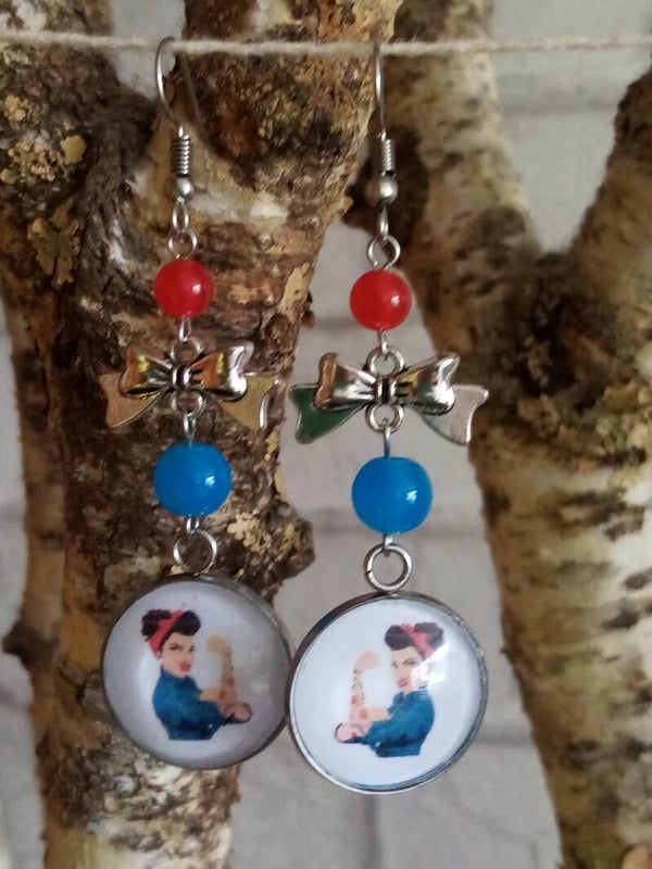 Boucles d'oreilles Super Pin-up