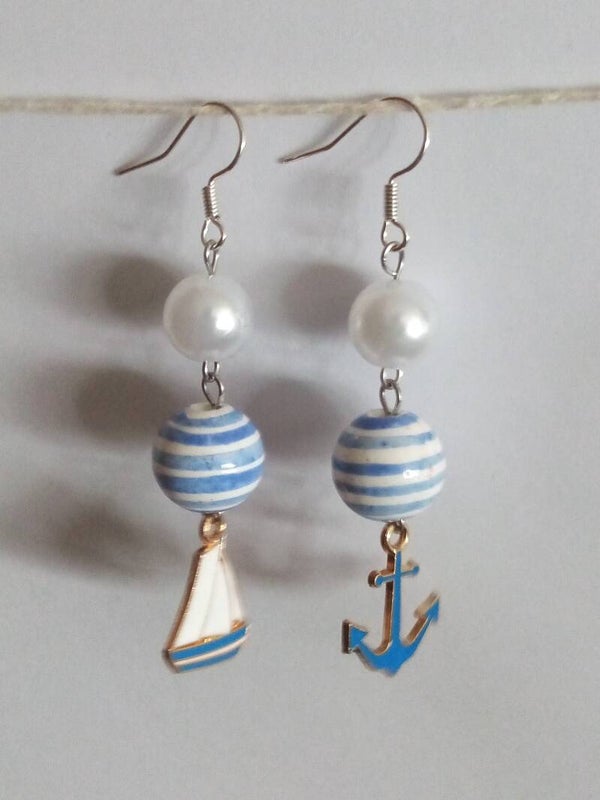 Boucles d'oreilles Marin d'eau douce