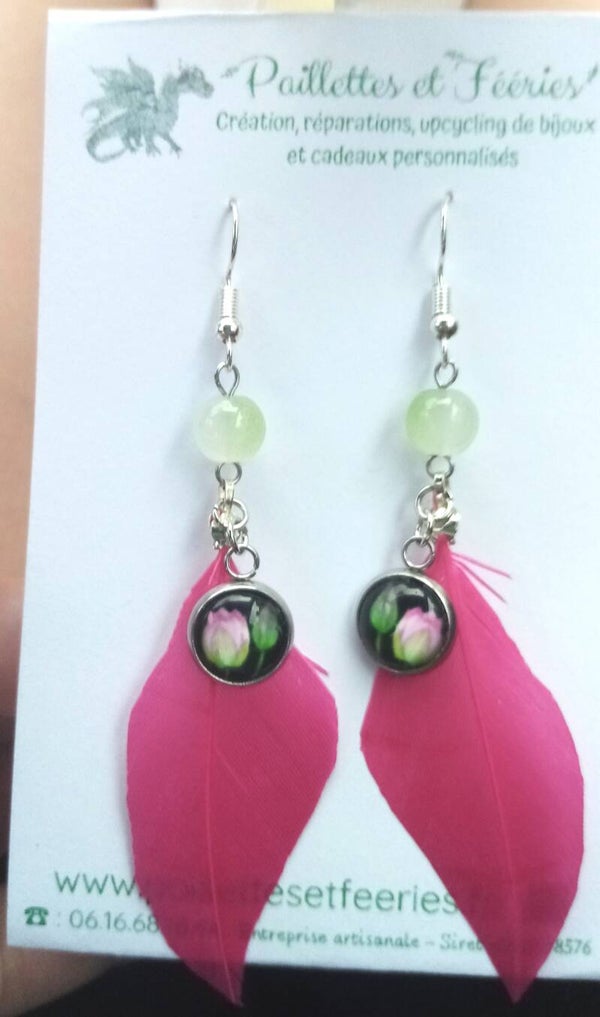 Boucles d'oreilles zen flower