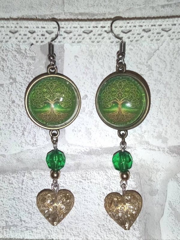 Boucles d'oreilles Cœurs de Celte