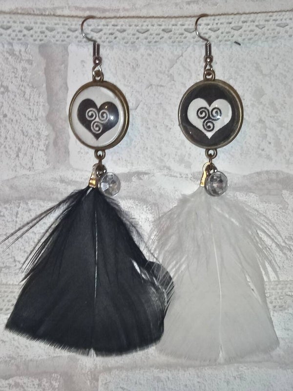 Boucles d'oreilles Cœurs de Bretonne