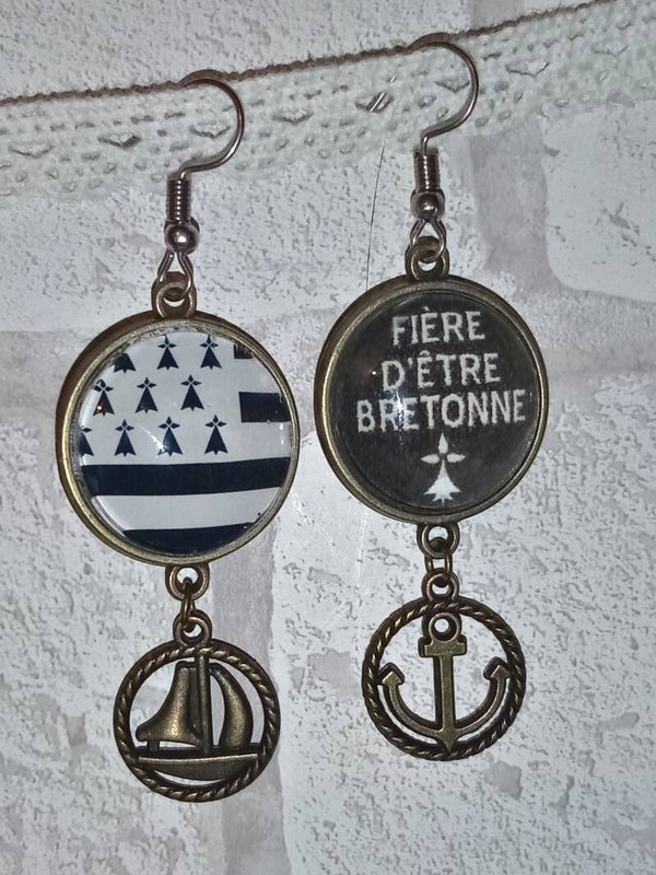 Boucles d'oreilles fierté bretonne