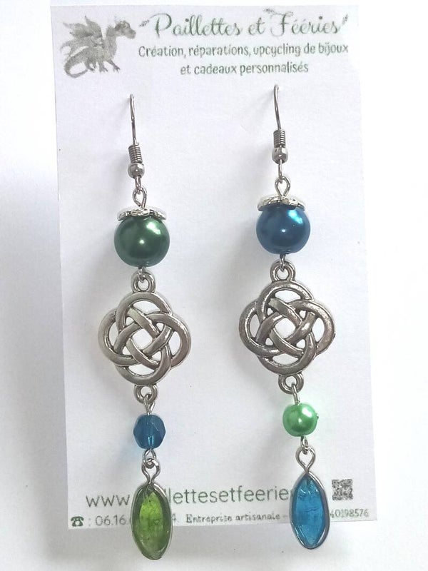 Boucles d'oreilles Glaz ha Gwer