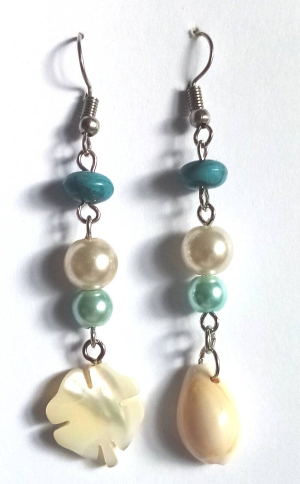 Boucles d'oreilles Nacre et coquillages