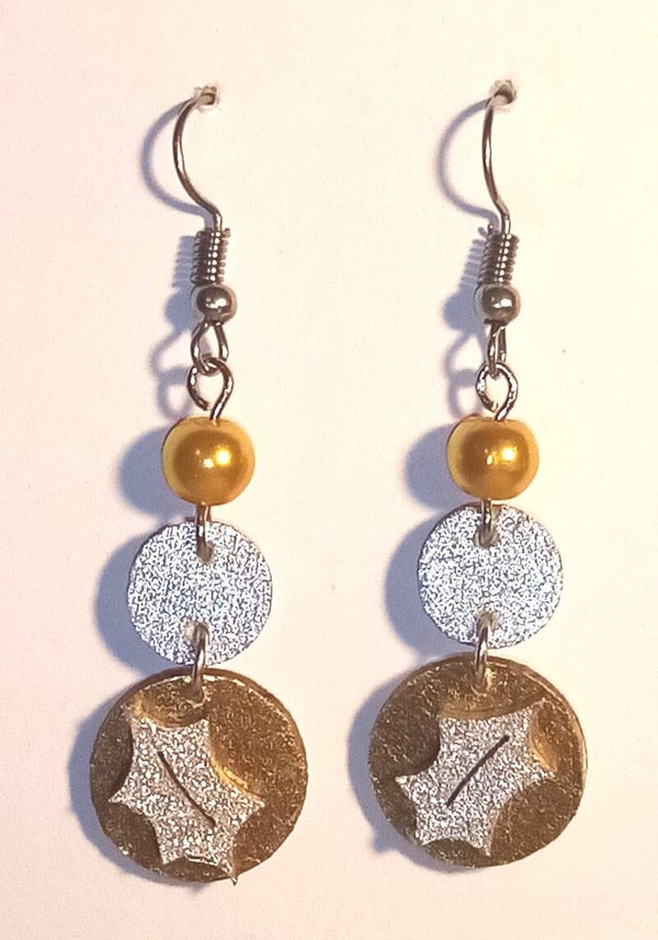 Boucles d'oreilles petit houx
