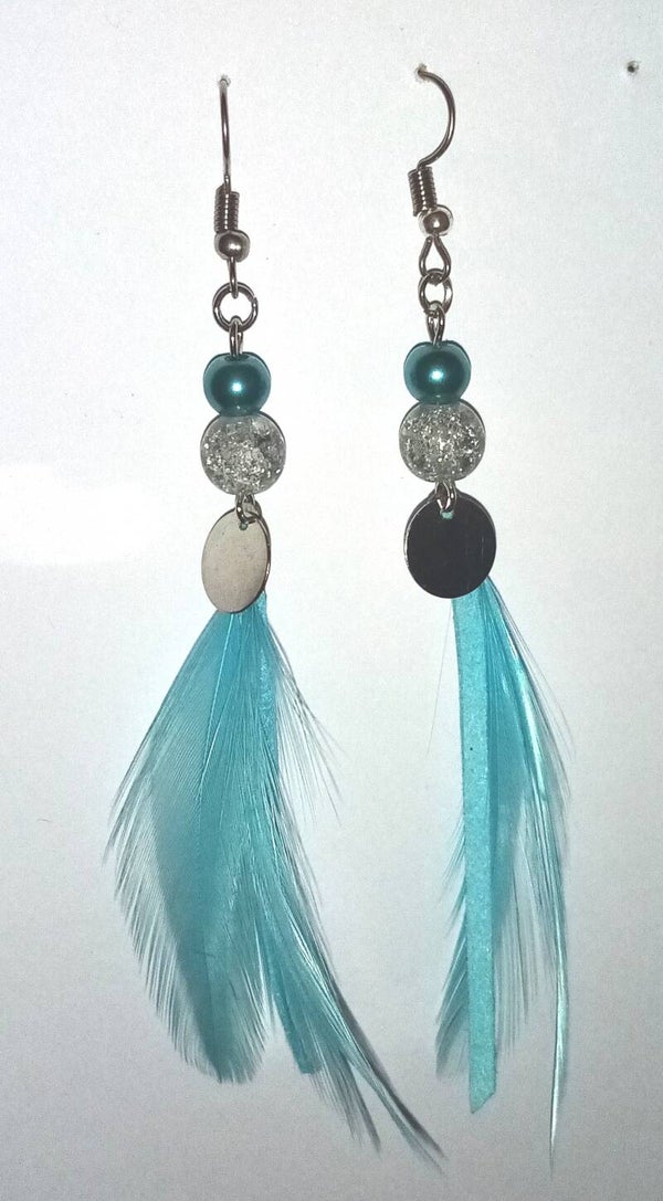 Boucles d'oreilles plumetis