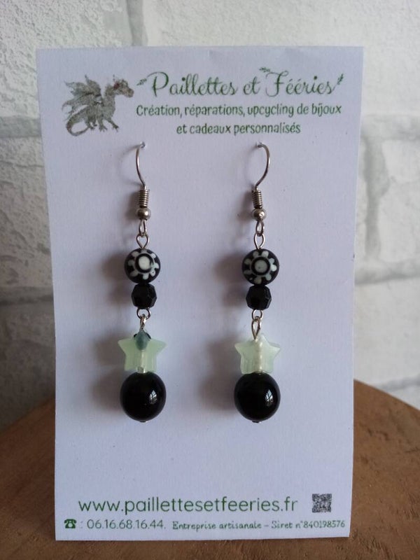 Boucles d'oreilles Étoiles Gwen ha Du