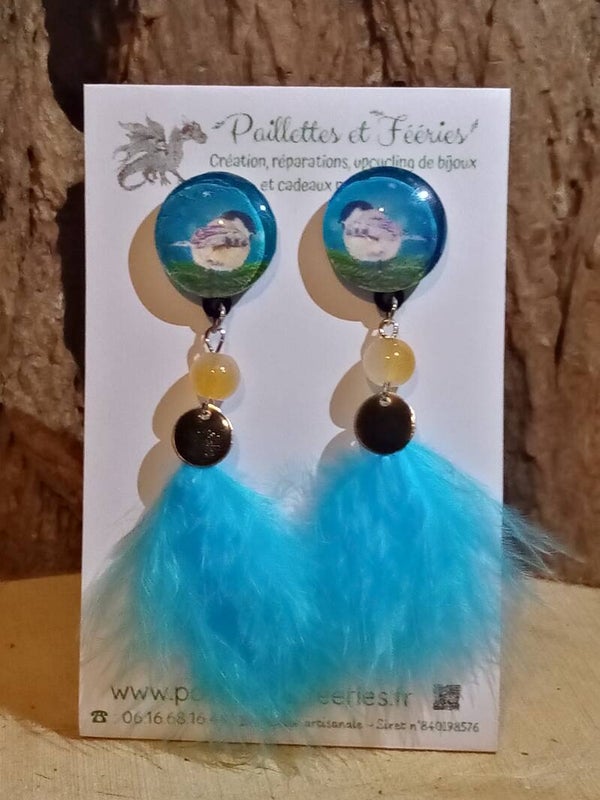 Puces d'oreilles Mésanges bleues