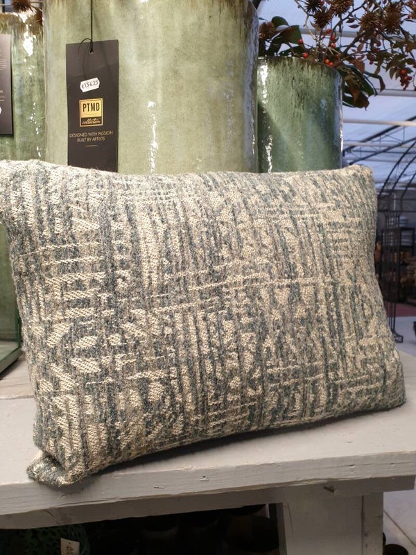 Kussen 50 x 40 cm met beige achterkant (1147-22)