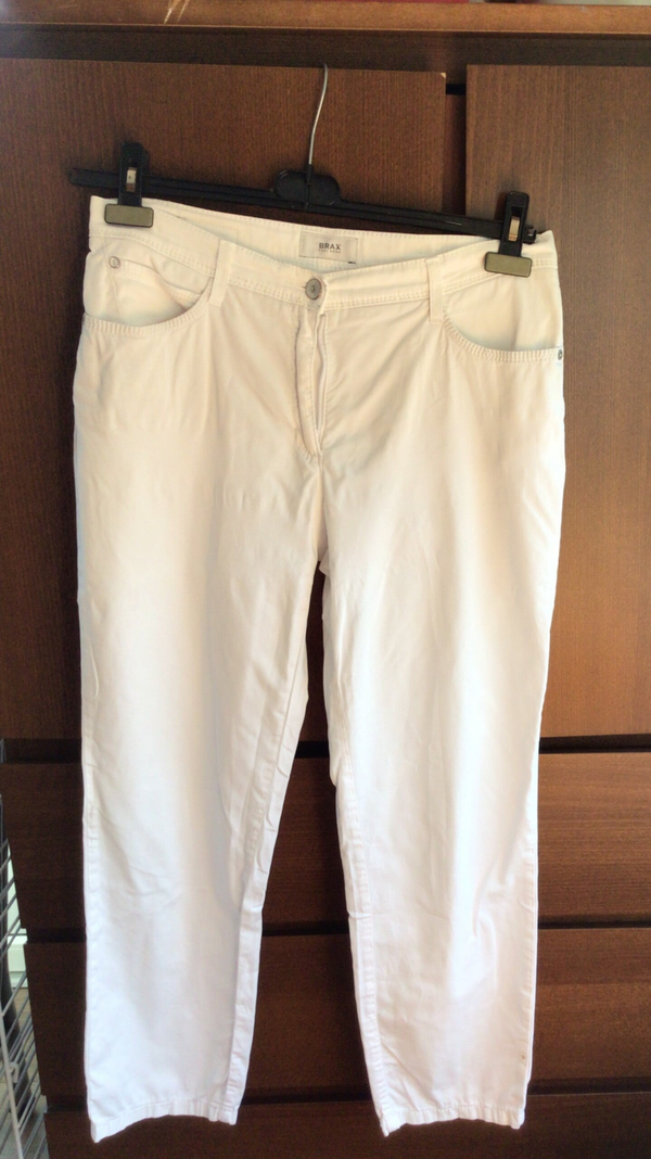 Dames broek wit driekwart