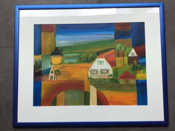 Het blauwe landschap