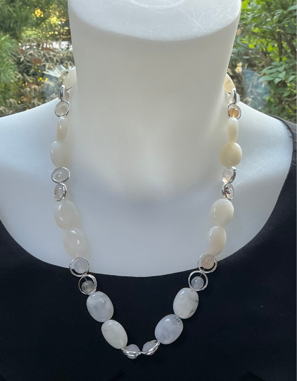 Ketting cirkel wit
