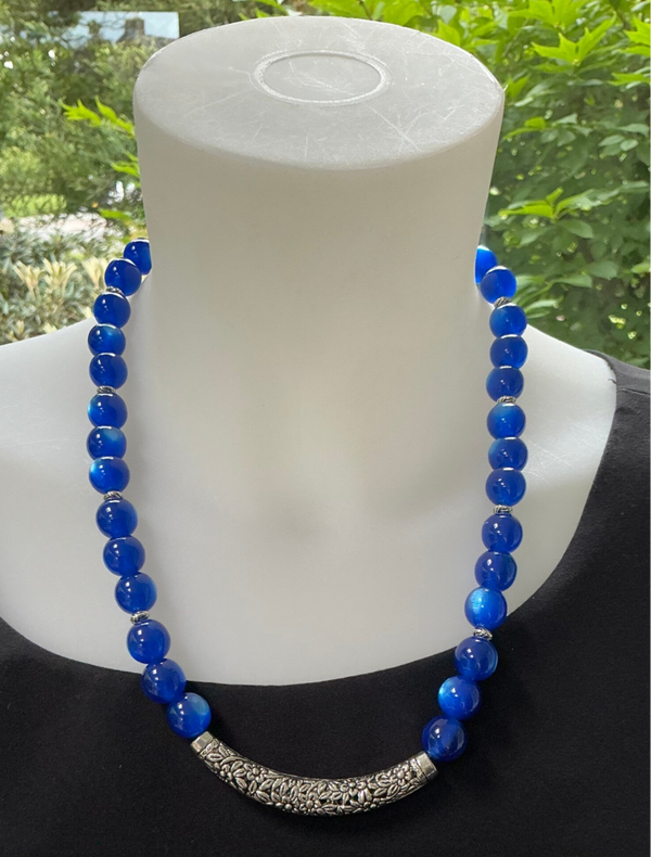 Ketting tibetaans blauw