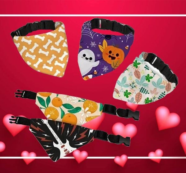 Collier avec bandana pour Chien Taille M