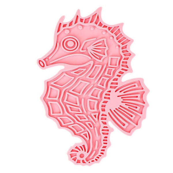 Eat Slow Live Longer Lick Mat Seahorse