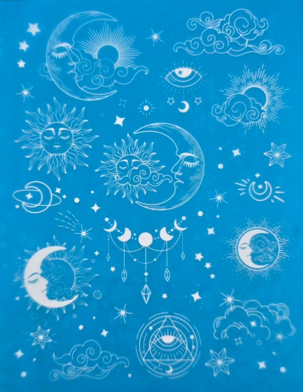 Zeefdruk maan 1 (Z00107.31)