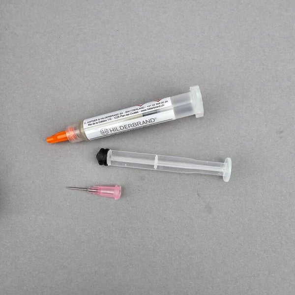 Soldeerpasta voor zilver inclusief naald en stamper (Z00116)