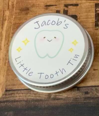 Little tooth tin from sign'd by judy