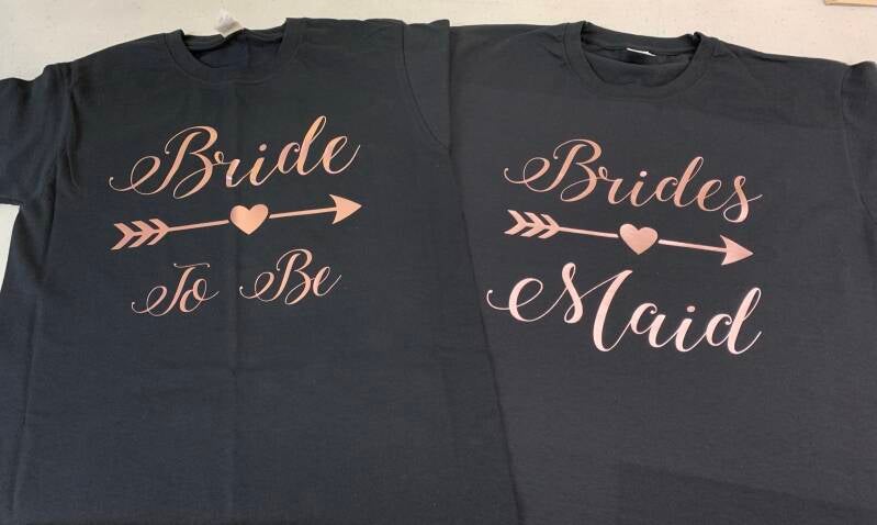 bride to be  t shirt from signd by judy in felixstowe