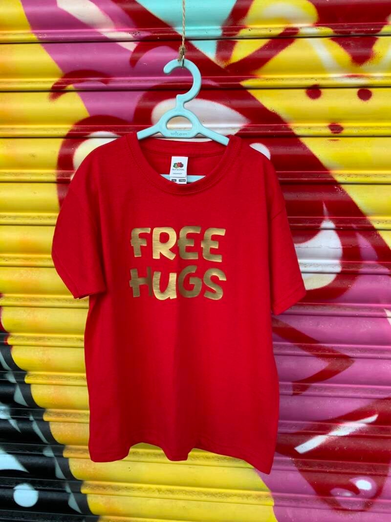 Free hugs t shirt from sign'd by judy