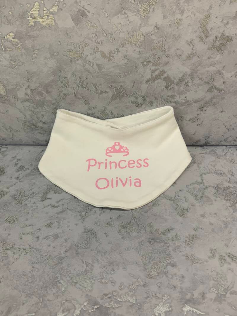 princess bandana bib from sign'd by judy in felixstowe