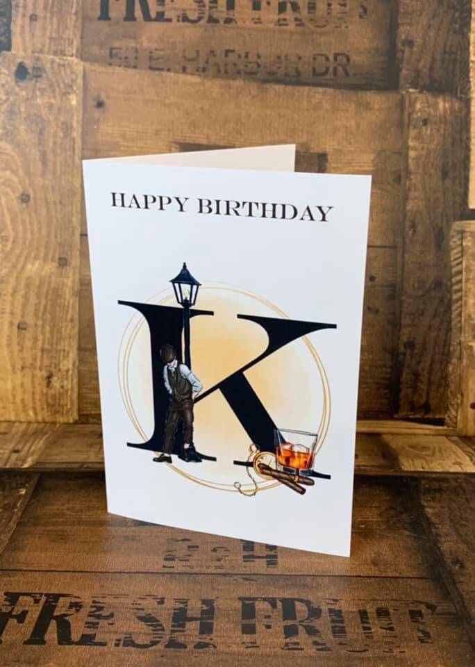 gentlemans alphabet card from sign'd by judy in felixstowe