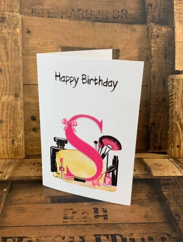 make up birthday card from sign'd by judy in felixstowe