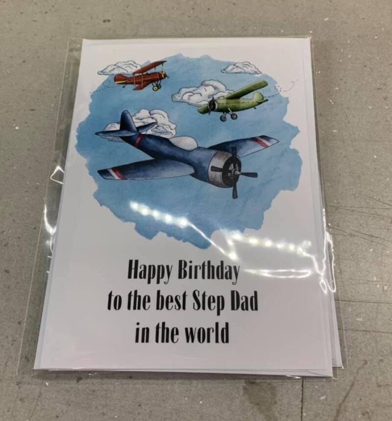 happy birthday to the best step dad in the world card from sign'd by judy in felixstowe