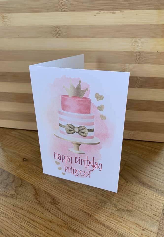 happy birthday princess card from sign'd by judy in felixstowe