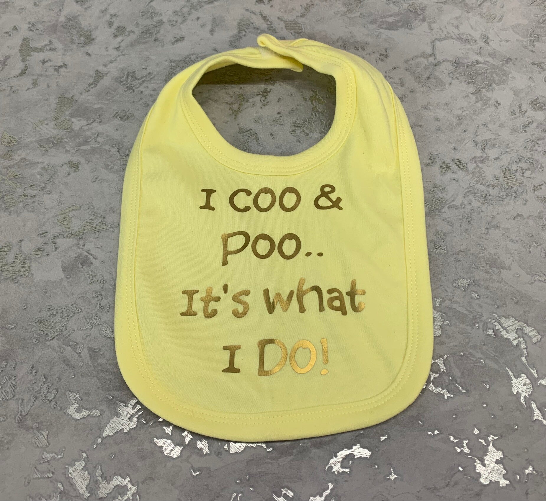 i coo and poo its what i do bib from sign'd by judy in felixstowe