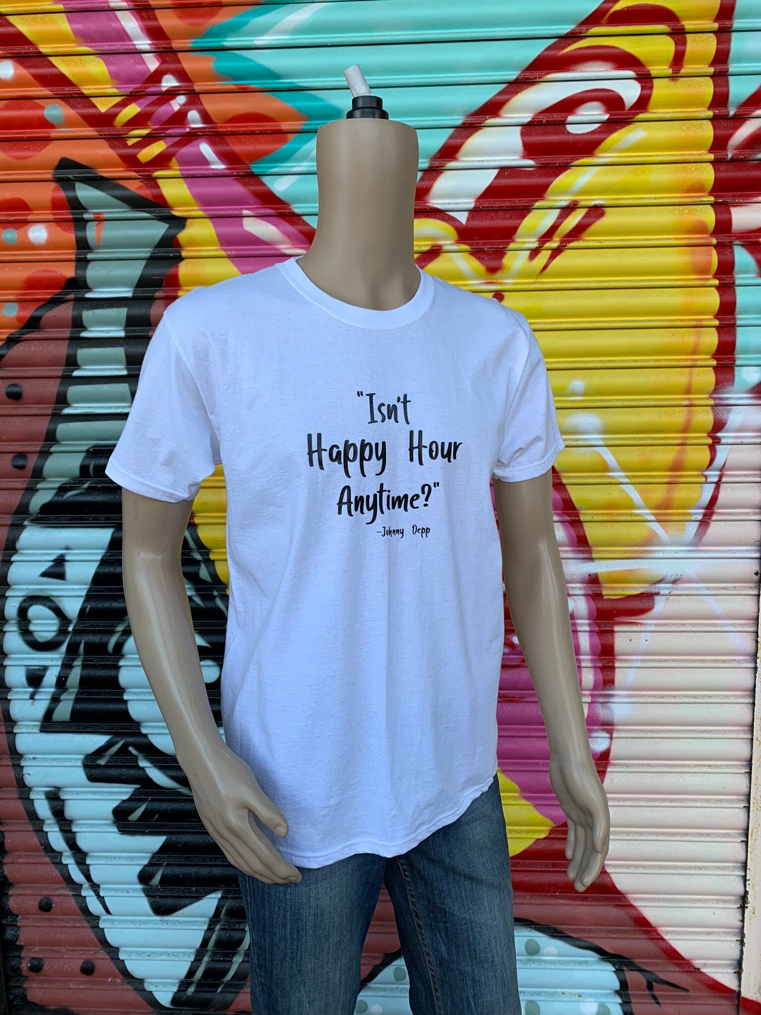 Is'nt happy hour anytime t shirt from sign'd by judy