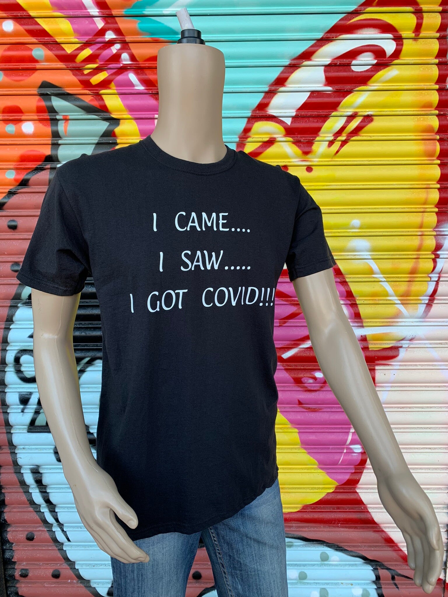 i came i saw i got covid t shirt from sign'd by judy