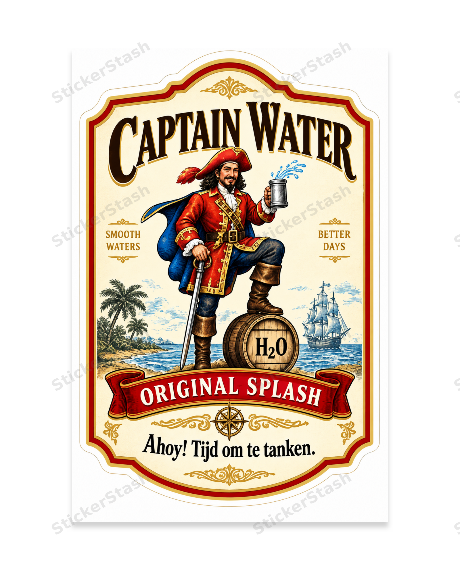 Captain Water — Ahoy! Sticker