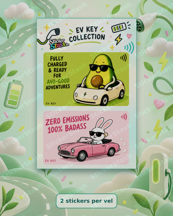 Car Key-Card - Avocado Bunny