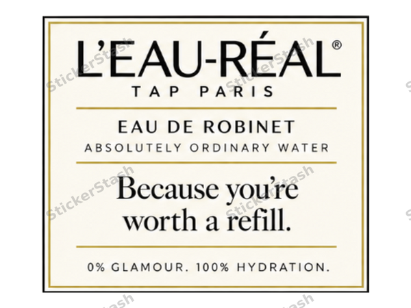 L’Eau-Réal – Because you’re worth a refill