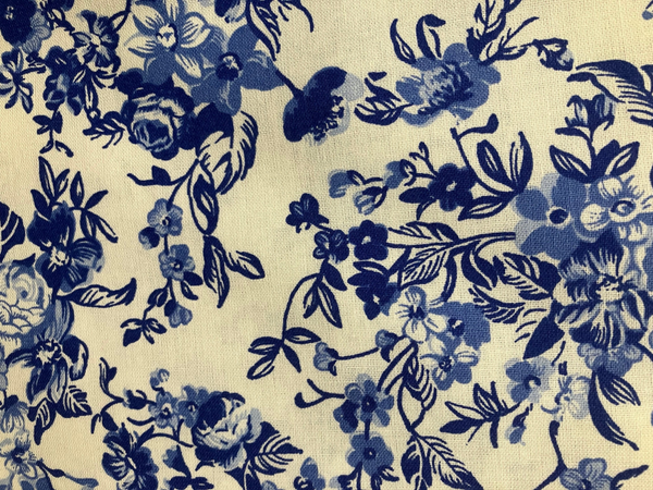 folklore stof blauw delfs blauw 445